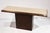 Minimalist Console in Travertine and Patinated Metal, 1970s For Sale - Image 18 of 18