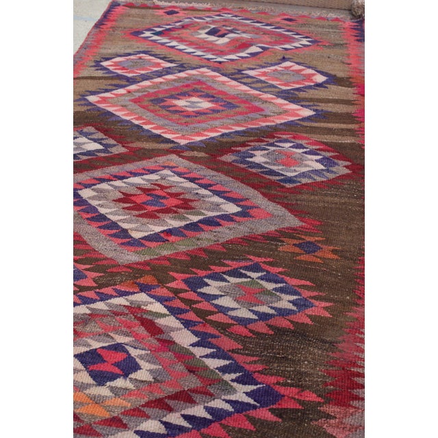 Tribal Vintage Tribal Pink Kilim Rug, 5 x 10.7 For Sale - Image 3 of 11