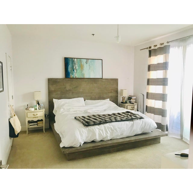 Restoration Hardware Reclaimed Russian Oak Platform Bed Chairish