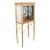1 of 2 Directoire Style Gilt Metal & Eglomise Mirrored Glass Vintrine For Sale