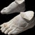 Italian Artist, Classical Greek Style Feet Sculptures, 20th Century, Marble, Set of 2 For Sale - Image 3 of 7
