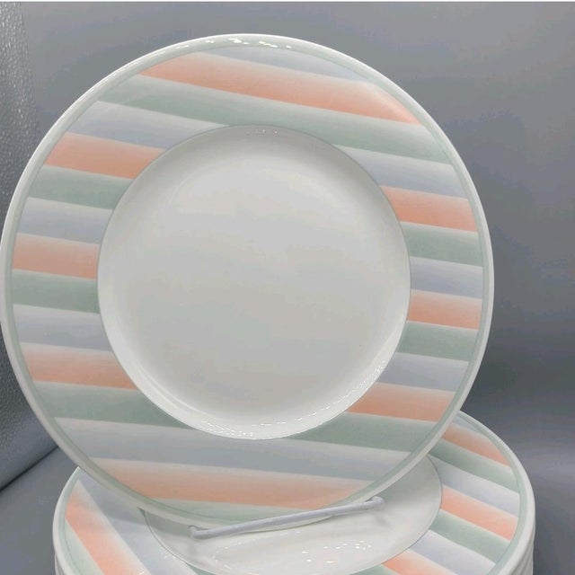 Villeroy & Boch Late 20th Century Villeroy & Boch Andante Bone China Dinner Plates- Set of 8 For Sale - Image 4 of 7