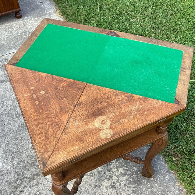 Antique Envelope Card Game Table For Sale - Image 6 of 12