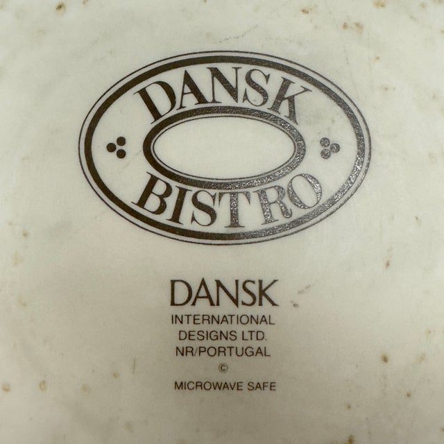 Mid 20th Century Mid 20th Century Navy Blue Bistro Side Plates by Dansk - Set of 6 For Sale - Image 5 of 5