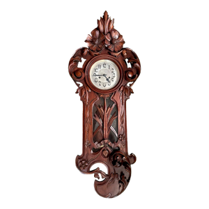 Antique German Art Nouveau Jugendstil Regulator Wall Clock