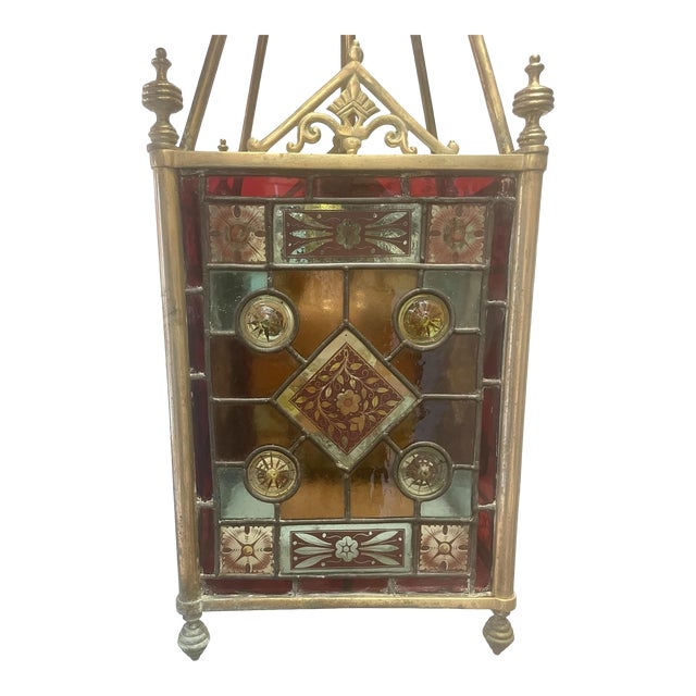 Antique Aesthetic Period Light Fixture Pendant For Sale