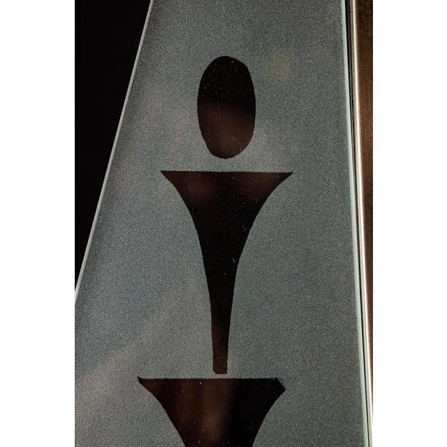 Art Deco Chrome and Murano Glass Chandelier by Pietro Chiesa for Fontana Arte, 1930s For Sale - Image 10 of 12