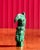 Green 20th Century Small Hand-Carved Malachite Sculpture Of An Indigenous Tribesman For Sale - Image 8 of 12