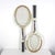 Curated Set of Vintage Wooden Tennis Rackets for Designer Decorating Two Wood Racquet Beach House For Sale - Image 4 of 10