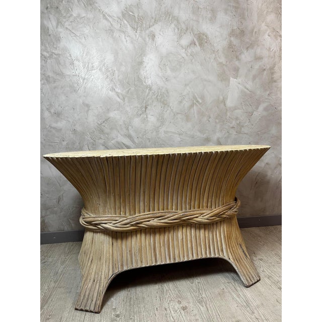 Modern Console Table from McGuire, 1980s For Sale - Image 3 of 12