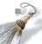 2020s Pair of Key Tassels in Pewter With Looped Ruche Detail For Sale - Image 5 of 11