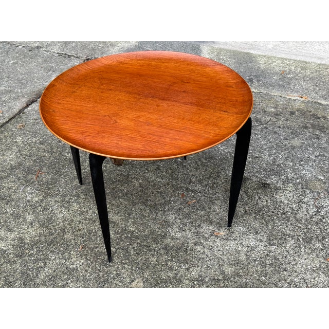 Mid-Century Modern Mid-Century Danish Teak Tray Table by Willumsen & Engholm for Fritz Hansen, Denmark, 1950s For Sale - Image 3 of 6