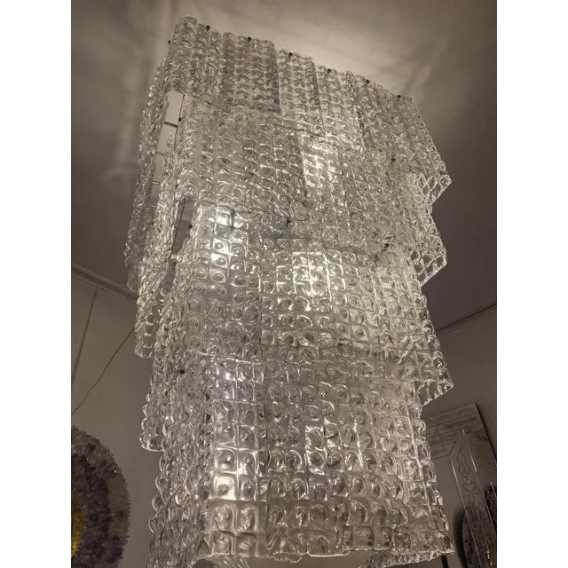 Vintage Chandelier in Murano Glass For Sale - Image 3 of 9