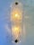 Murano Set of Twio Huge Italian Clear Murano Glass Wall Sconce in Mid-Century Modern Style For Sale - Image 4 of 7