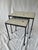 Floris Fiedeldij for Artimeta Attributed 1950's Glass Mosaic Top and Iron Nesting Tables For Sale In Jacksonville, FL - Image 6 of 10