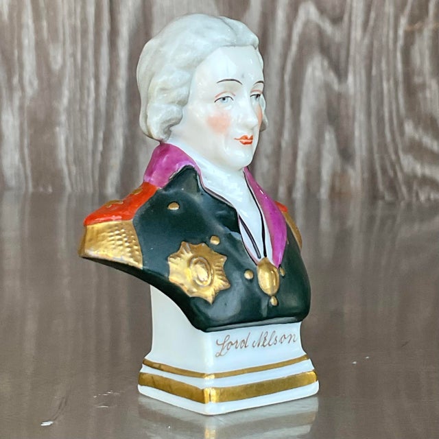 This exquisite vintage Regency figurine depicts Lord Nilson, meticulously hand-painted on ceramic. Its detailed...