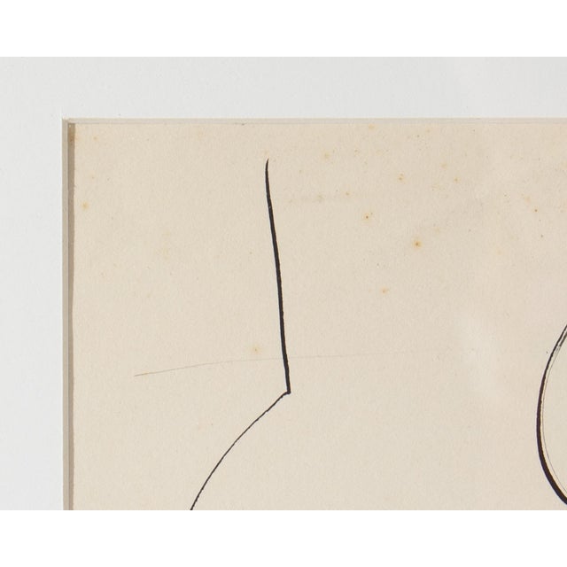 1960s 1961 Abstract Ink Drawing by Harry Hilson For Sale - Image 5 of 7