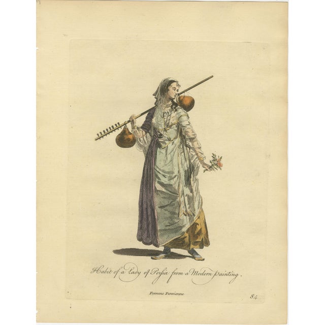 Persian Costumes, 1749, Engravings, Set of 3 For Sale - Image 4 of 9