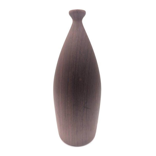 Bob Stocksdale Artisan Crafted Studio Turned Wood Twig Vase For Sale - Image 4 of 10