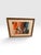 Vibrant vintage abstract painting featuring bold, gestural brushwork in saturated shades of burnt orange, teal, chocolate...