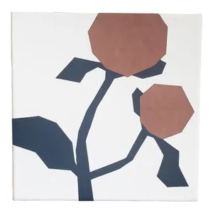 Minimalist Handmade Leather Wall Art "Juliet Peach"
