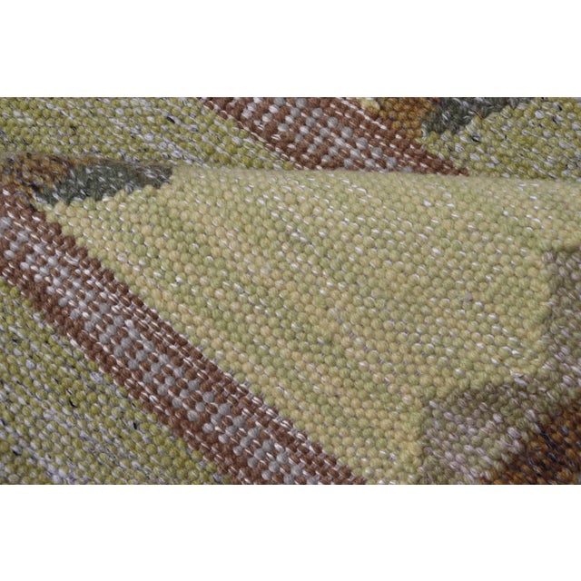 Modern Scandinavian Rug With Geometric Patterns by Keivan Woven Arts 3'10 X 6'6 For Sale - Image 9 of 10