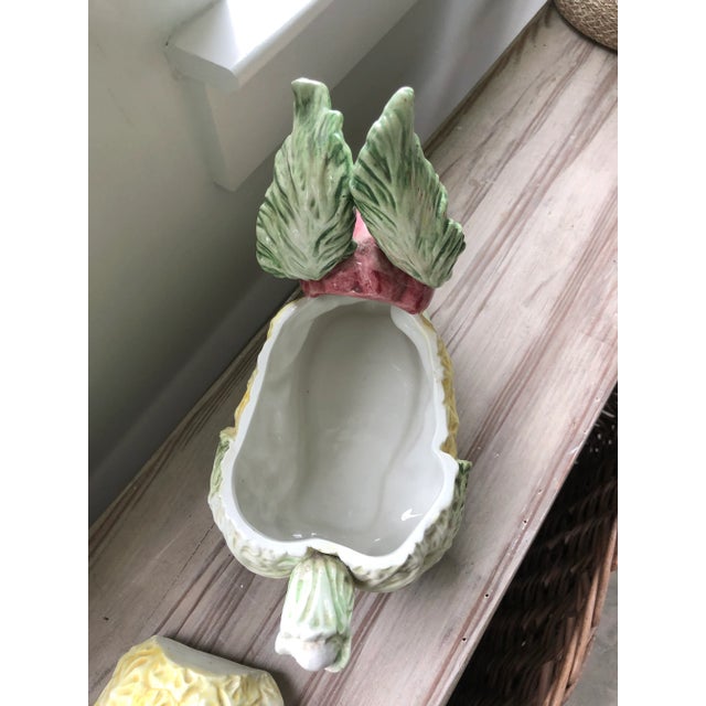 Yellow 1980s Italian Majolica Rabbit Tureen by Vietri For Sale - Image 8 of 10