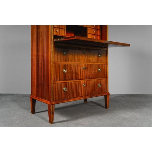 Biedermeier Style Mahogany Veneer Secretary For Sale - Image 14 of 18