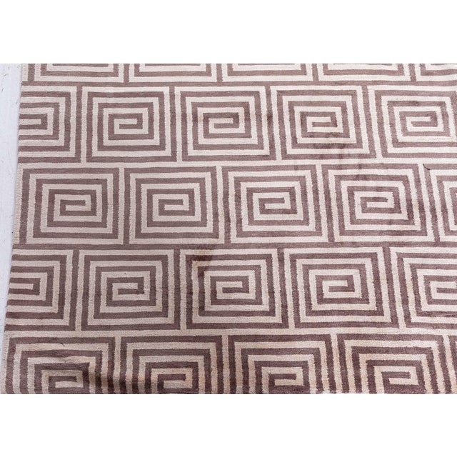 Modern Tibetan 'Prism' Art Deco Style Silk Rug by Doris Leslie Blau For Sale - Image 4 of 8