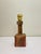 Brutalist Ceramic Table Lamp with Carved Geometric Patterns, Belgium, 1970s For Sale - Image 9 of 12