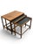 Stunning set of 3 nesting tables- very minimal wear shown. Super easy to use- they simply just slide into one another,...