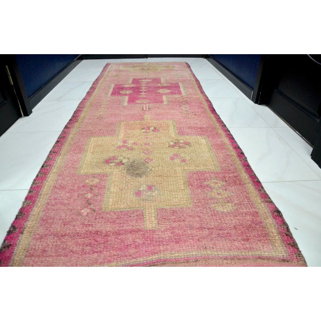 1960s Handmade wool and cotton rug in Turkish Anatolian Small Rug, Vintage Doormat Rug, Turkish Vintage Decorative Rug,...