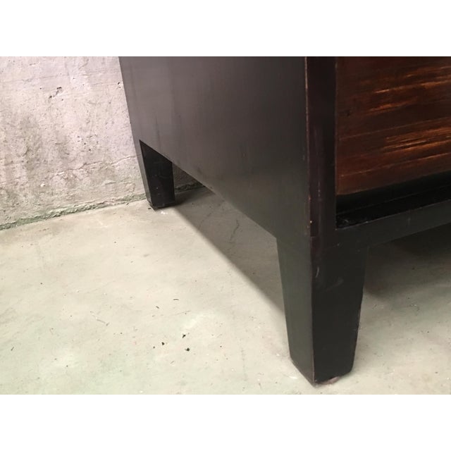 Mid-Century Modern Wood and Black Lacquer Chest, Commode For Sale - Image 10 of 11