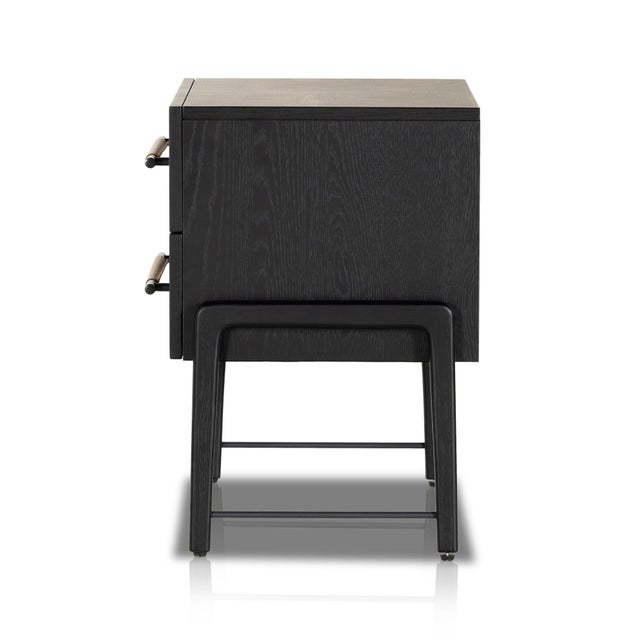 Four Hands Rosedale Nightstand - Ebony Oak Veneer For Sale In Austin - Image 6 of 12