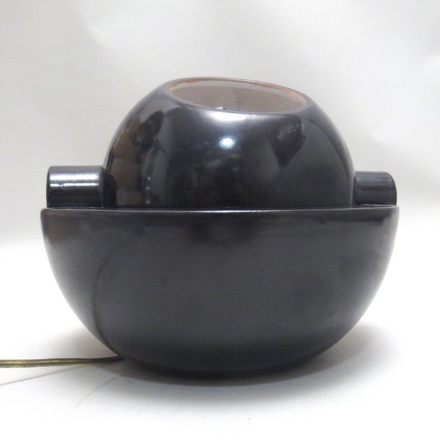 Brutalist Ceramic Lamp by Franco Bucci for Laboratorio Pesaro, 1970s, in Very Good conditions. Designed 1970 to 1979 This...