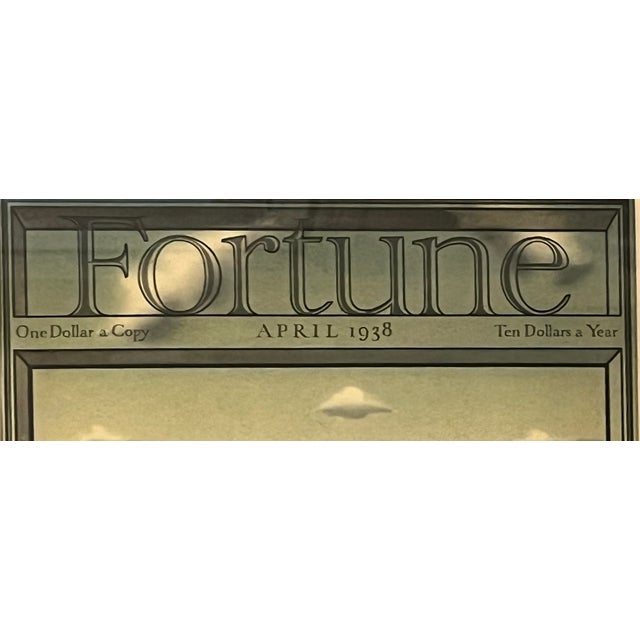 1930s Art Deco Fortune Magazine Cover April 1938 - Framed For Sale - Image 5 of 7