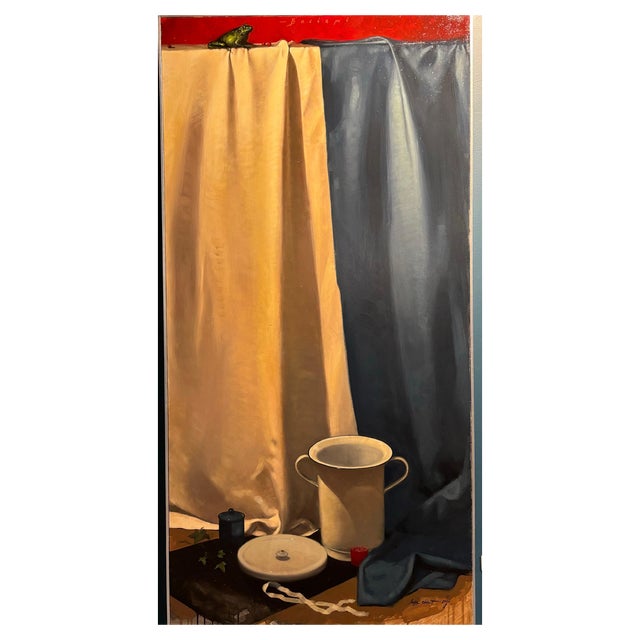 Luisa Albert, Kiss Me, Oil on Canvas For Sale