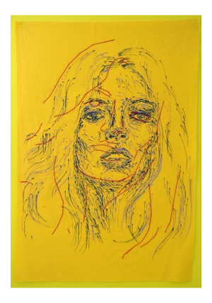 Ant Pearce "Kate #7 #6" 2016 Abstract Mixed Media Portrait