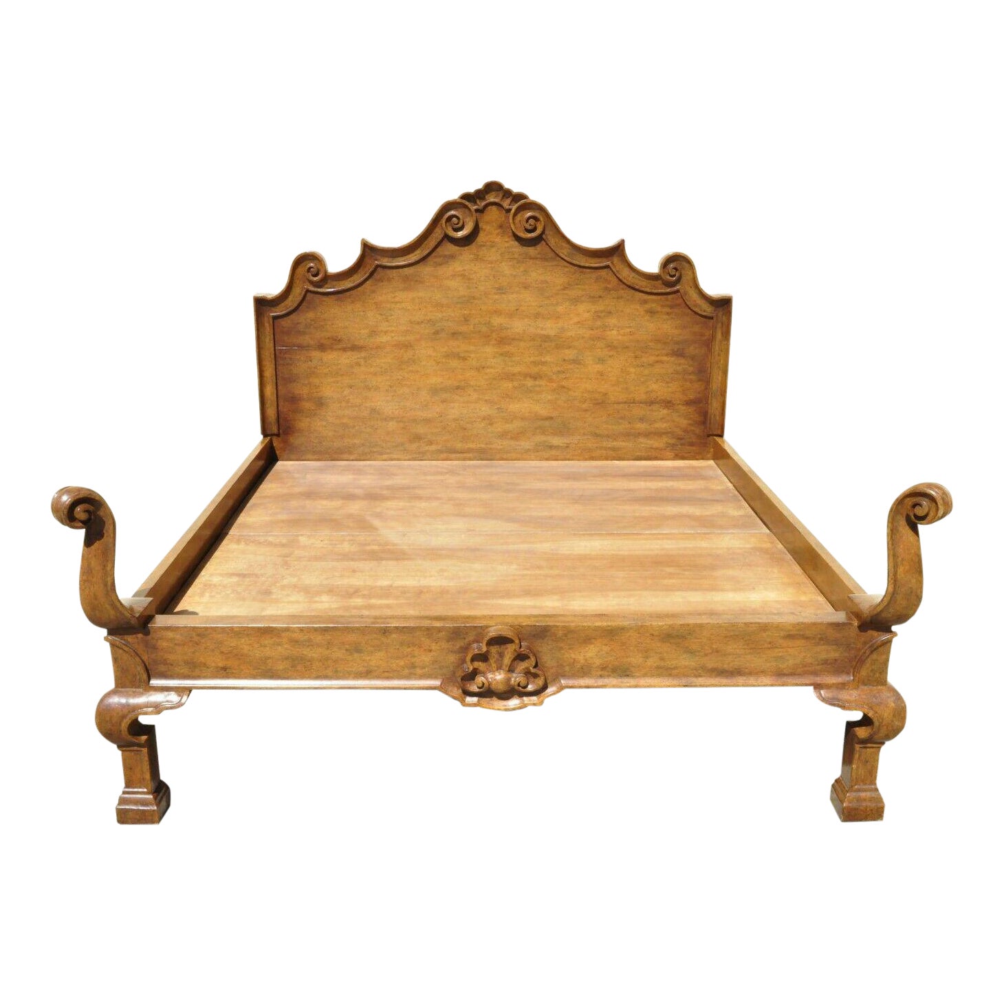 20th Century Italian Michael Taylor Designs Bed King Size Wood