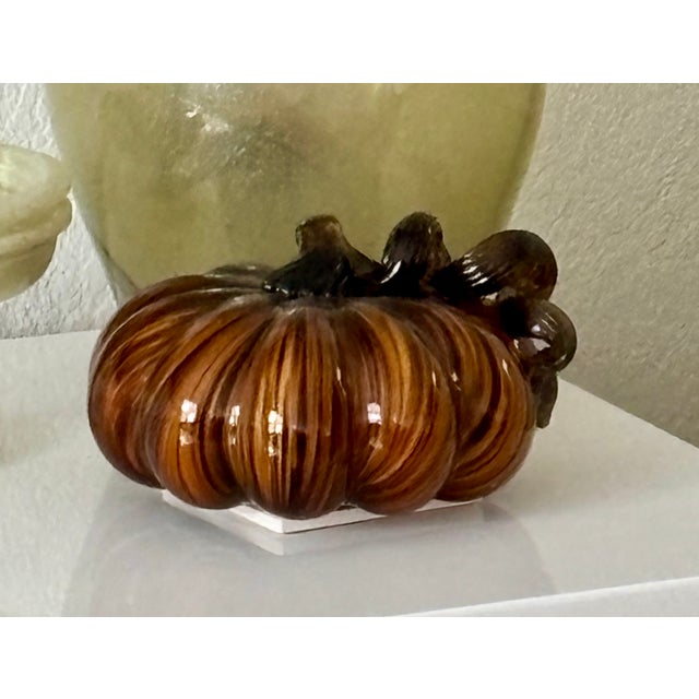 2000 - 2009 Art Glass Pumpkin For Sale - Image 5 of 8