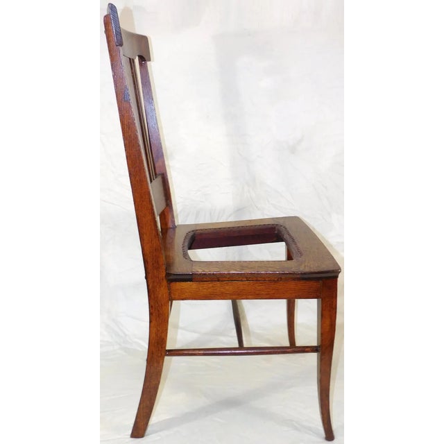 Antique Dunn & Salisbury Keene, Nh - Tiger Oak Dining/Side Chairs Pair ~ 1880s to Early 1900s Vintage For Sale In Portland, ME - Image 6 of 17