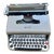 Vintage Olivetti Manual Portable Typewriter Lettera 22 in Almond Brown For Sale