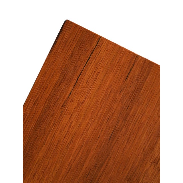 Brown Scandinavian Teak Chest of Drawers with Turned Birch Legs, 1950s For Sale - Image 8 of 10