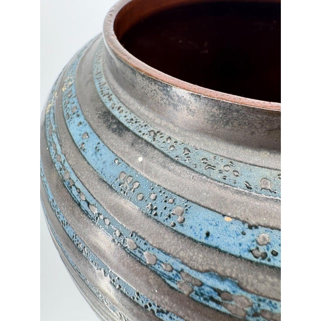 Brutalist Ankara Floor Vase by Heinz Siery for Carstens Tönnieshof, 1960s For Sale - Image 12 of 18