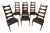Mid-Century Modern Kent Coffey Perspecta Catseye Walnut Dining Chairs - Set of 6 For Sale