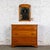 1930s to 1950s Transitional Solid Maple Gentleman’s Chest With Hand Carved Pulls and Wall Mirror For Sale - Image 18 of 18