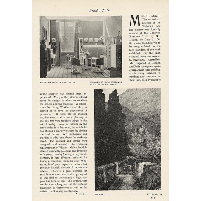 Secessionistic Armchair by Wilhelm Schmidt for Friedrich Otto Schmidt, Vienna, 1908, Set of 4 For Sale - Image 13 of 18