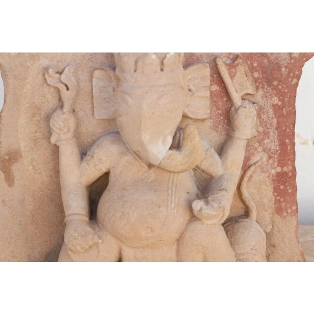 Indian Sandstone Ganesha Temple Carving For Sale - Image 9 of 11