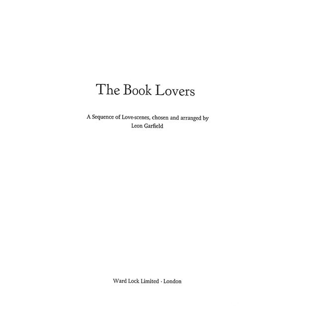 Traditional "The Book Lovers a Sequence of Love-Scenes" 1976 Garfield, Leon For Sale - Image 3 of 5