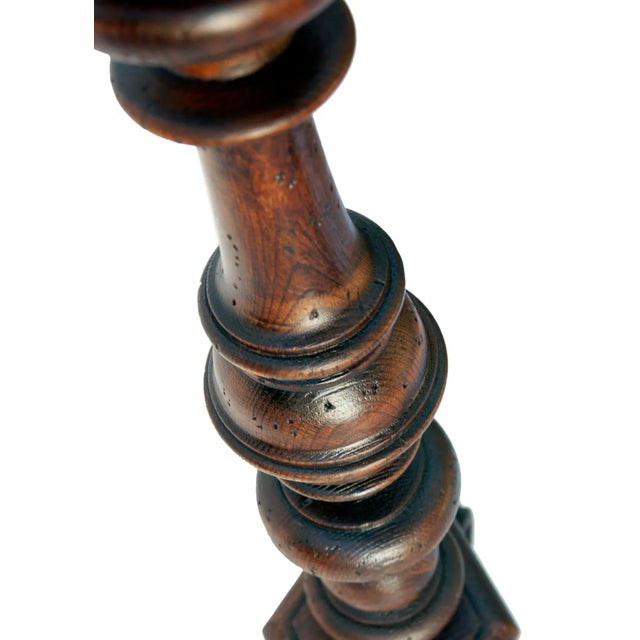 Chapman Vintage Wood Candlestick Lamp For Sale - Image 10 of 12